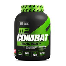머슬팜 컴뱃 100% 웨이프로틴 유청 단백질보충제 헬스보중제 2.27kg 68서빙, 바닐라