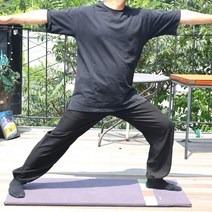 리탐빌 요가복 명상복 하의 남성 캐주얼 배기핏 솔리드 와이드 팬츠 컴포트 요가 팬츠