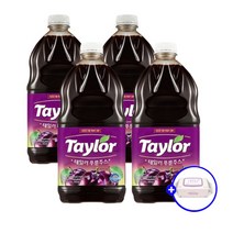 테일러 푸룬주스 1.89L x 2p + 베베숲 물티슈 80매, 2세트
