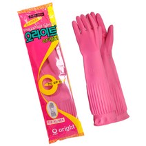 오라이트 특대 XL 고무장갑 미색 분홍 빨강, XL 특대