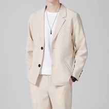 정장세트 정장 슈트 남성 봄 슬림 피트 트렌드 상의 비즈니스 캐주얼 루즈 재킷 맨 상견례