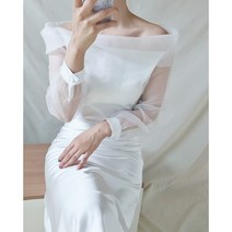 우아한 느낌의 여신블라우스 여름 버블블라우스 화이트 핑크 블랙 3color