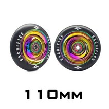 [100mm 교체 푸시/킥/스턴트 스쿠터 바퀴 베어링 및 부싱 액세서리 2 개/대, 11 110mm model2