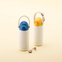 락앤락 [1+1 키즈 스트랩 텀블러 총2개 (LHC3283), 옐로우1P+블루1P