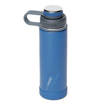 EcoVessel 단열 이중 뚜껑이 있는 스테인리스 스틸 물병 여과기 및 실리콘 병 범퍼가 있는 단열 물병 커피 머그 - 946.4ml(32온스) (슬레이트 그레이)