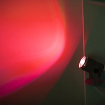 미니 LED 무대 스포트 라이트 경량 휴대용 각도 조절 램프 파티 댄스 플로어 RGB 1W 디스코 Dj 바 Ktv 조명 효과, [03] Red light