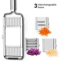 가정용정미기 고추써는기계 다목적 야채 슬라이서 스테인레스 스틸 강판 커터 과일 감자 필러 슈레더 주, 01 Set A