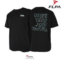 플라이파워 플파 티셔츠 배드민턴 상의 반팔티 We FLPA 아이스 블랙 FP-TS22106BK 남성 여성 배드민턴복