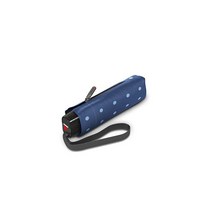 Knirps TS.010 소형 수동 컴팩트 경량 방풍 20.3cm(8 리브 21인치) 여행용 우산 95% 자외선 차단 네이비 One Size 슬림 매뉴얼