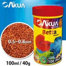 ART 아트아쿠아 베타 100mL (베타 사료) 어항 사료 새우 베타 구피 먹이 사료, 단품