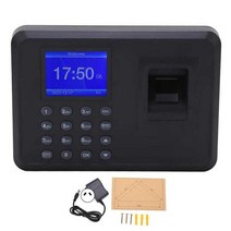 출퇴근기록기시간 시계 지문 출석 기계 방수 암호 AC100 ‑ 240V 음성 프롬프트 DC5V/1A 2.4in TFT 스크린, 01 Style1