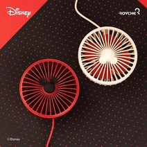 로이체 미키마우스 LED 무드등 USB 선풍기 DSNY-RCF-MK, 미키마우스 USB 선풍기 레드