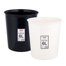 심플 오픈 휴지통 6L, 화이트, 1