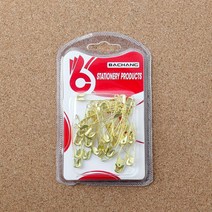 30P 3.3cm 의상 고정 골드 옷핀 세트 사무실소품 병원 문서수납 클리핑 서류정리 파일보관 변호사 분류