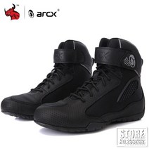 arcx 오토바이 부츠 남성 botas de moto 여름 통기성 오토바이 신발 오토바이 초퍼 크루저 투어링 발목 신발 블랙, l60625 블랙, 40