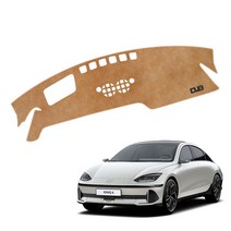 아이오닉6 DUB 플라즈마 논슬립 벨벳 대쉬보드커버, 22년9월~/HUD유/센터유/HH291, 새들브라운