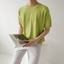 12컬러 린넨 아이스 라운드 무지 반팔 니트(12color)