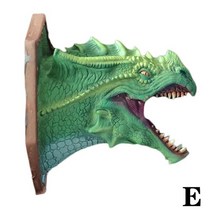 불멍가습기 uv가습기 기화식가습기 공룡 머리 용 전설 소품 3d 벽 벽 모양 연기 빛 공룡 홈 장식, e