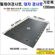휠체어진입판(1200x1800x200~280) 문턱 휠체어 경사로 진입판, 1개