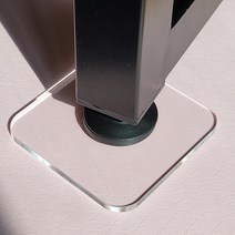 아크릴 가구 받침, 10cm x 10cm, 2. 라운드 정사각