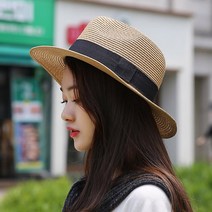 이스트무브 파나마햇 여름모자 남자 여자 밀짚 페도라 라인페이퍼 (5컬러) - 주문시 색상이름 확인필수!!
