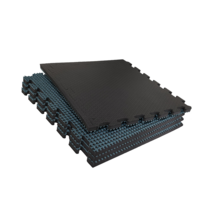 EDTC 소음방지 충격흡수 방음 런닝머신 실내자전거 헬스 블랙스퀘어 홈짐 매트 1PCS, 딥그린