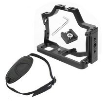 FEICHAO-M50 카메라 케이지 프레임 리그 캐논 M5 M50 MarkII 3/8 1/4 콜드 슈 마운트 Arri 핸들 모니터, 01 Cage w Hand Strap