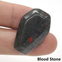 돌 1.1 "미니 치유 관 영기 홈 DIY 동상 크리스탈 마노 장식 천연 보석 석영 조각 목걸이, [05] Blood Stone