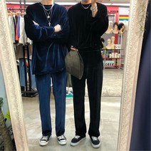 디퍼 스트링 벨벳 트레이닝 셋업