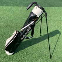 골프 여성 하프 백 가방 소형 라운딩 쿼터 캐디 힙색, C.화이트+ 블랙