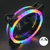 컴퓨터 케이스 팬 고성능 RGB LED 120mm 긴 수명 베어링 대 한 침묵 라디에이터 워터 쿨러 냉각 PC, 한개옵션0