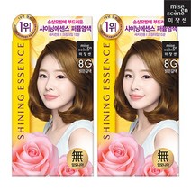 미쟝센 샤이닝 에센스 염색약 8G(밝은갈색) 무배, 7개, 없음