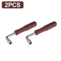전자 피아노 올겐 키보드 나무 손잡이 피아노 튜닝 해머 팁 스트링 핀 렌치 스패너 수리 도구, 02 2pcs Piano Tuner