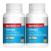 뉴트라라이프(Nutra-Life) 뉴트라라이프 오메가 스마트 바이트 60 츄어블 캡슐 X 2개, 120캡슐, 1세트