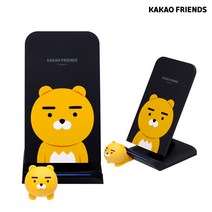 카카오프렌즈 스마트폰 무선 충전 거치대, 라이언블랙, 1개