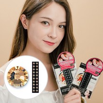 와사비네코 귀지압패치 쥬얼리 스톤 크리스탈 귀침 이어 테라피 스티커, 골드섀도우20pcs_M(3.0mm), 1set
