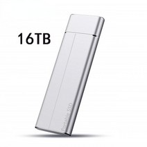 100% 오리지널 고속 16TB 4TB 2TB SSD 휴대용 외장 솔리드 스테이트 하드 드라이브 USB3.1 인터페이스 노트북용 모바일, [19] 16TB Sliver