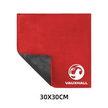 오펠 아스트라 휘장 주니어 자동차 스타일링을위한 Vauxhall Cruiser Prado 용 세차 타월 스웨이드 마이크로 화이버 클리닝 걸레 천 1 개, 04 30X30 red