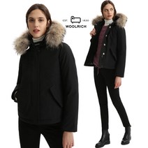 울리치 여성 블랙 LUXURY SHORT FUR 파카 자켓