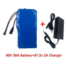 전동 스쿠터 특별 제공 18650 리튬 이온 배터리 팩 16s2p 60v 20ah 전기, 60v50ax1 충전기 x1