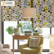 로만쉐이드 블라인드 커튼 버티칼블라인드 포함 된 새로운 도착 짙은 나무 로마 그늘 완료 무료