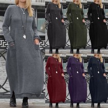 여성 맨투맨 원피스 겨울 롱원피스