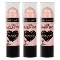 웻앤와일드 메가글로 메이크업 스틱 하이라이트 6g, When The Nude Strikes, 3개