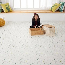 리꾸 PVC 롤매트 DIY 셀프시공 층간소음방지 매트리스 유아 강아지 미끄럼방지, 둥근별