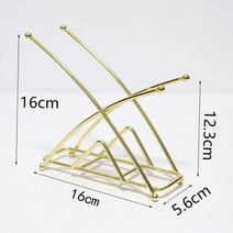 FREELIFE 골드 단철 종이 타월 클립 탁상 냅킨 홀더 디스펜서 스탠드 개 저녁 식사 테이블, 1개, Gold-739