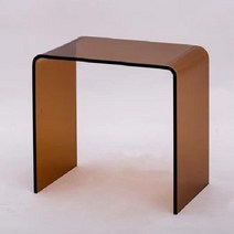 투명테이블 아크릴테이블 카페 인테리어 탁자 투명 라운지, F W230xL320xH235mm 호박색