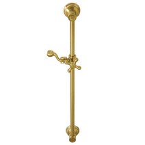 Kingston Brass KSX3527SG 61cm(24인치) 샤워 슬라이드 바 브러시드 황동, Brushed Brass