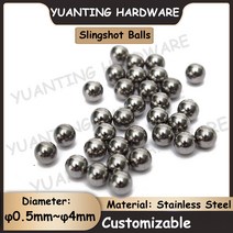 짐볼 50Pcs 직경 0.5mm ~ 4mm SUS304 스테인레스 스틸 공 사냥 Slingshot 정밀 철강, 05 1.588mm (50Pcs)