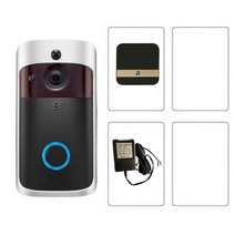 IoT Ai 인터폰 비디어폰 설치 교체 V5 스마트 와이파이 무선 비디오 초인종 AC110 220V 18V 500mah 전원 어, 08 option 3_01 EU 플러그
