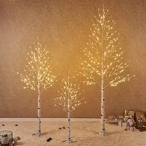 자작나무 LED 크리스마스트리 2종 150cm 180cm 구성, 포인트 나무, 오너먼트1